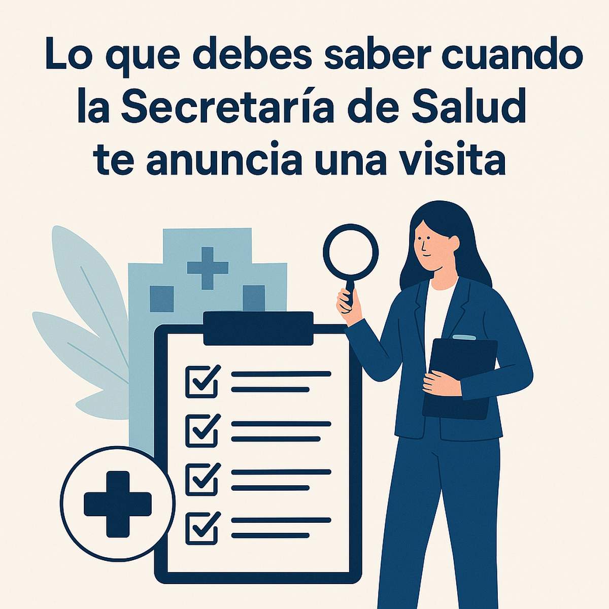 Que hacer si te visita secretaria de salud